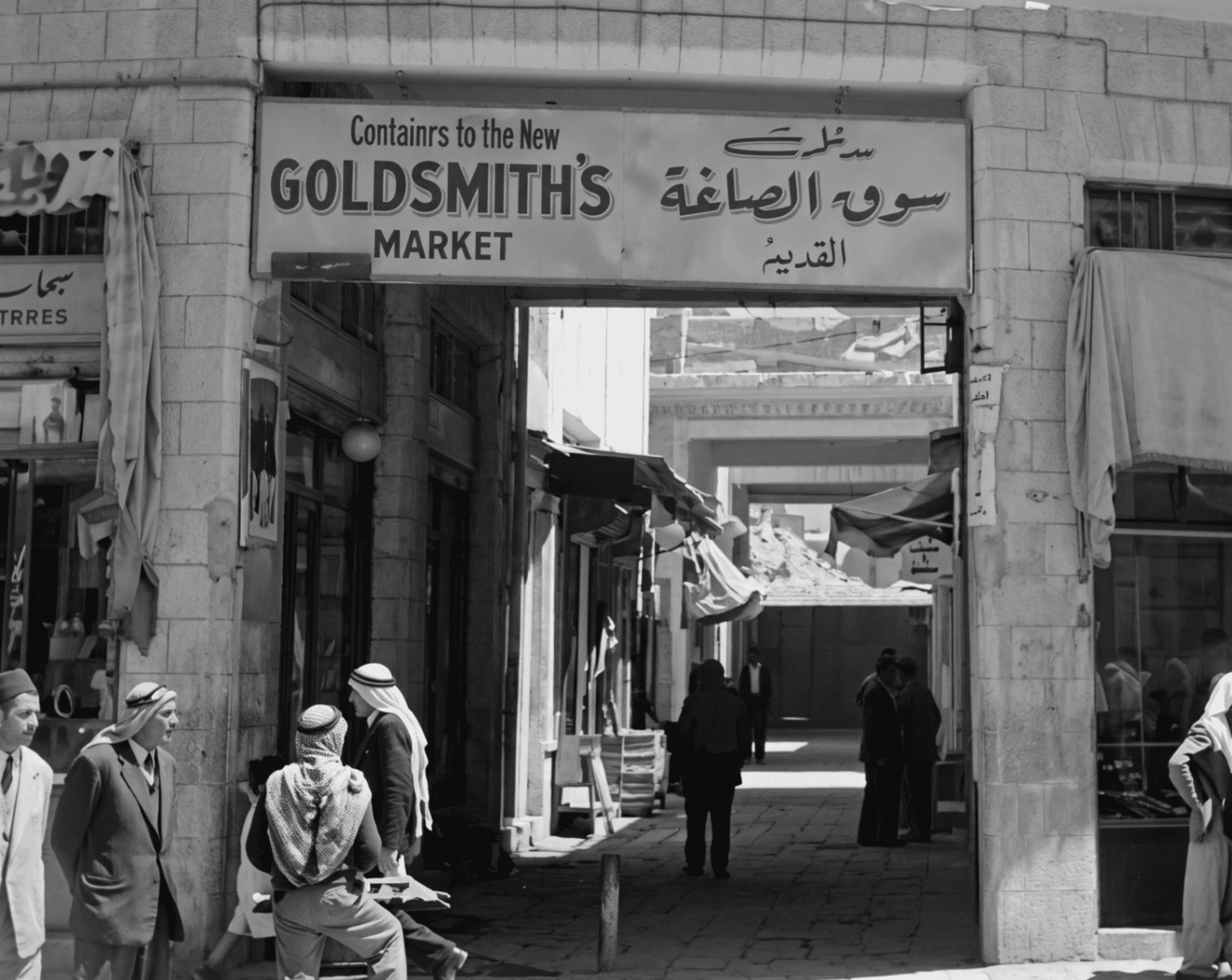 The historic Goldsmith's Market in old Amman